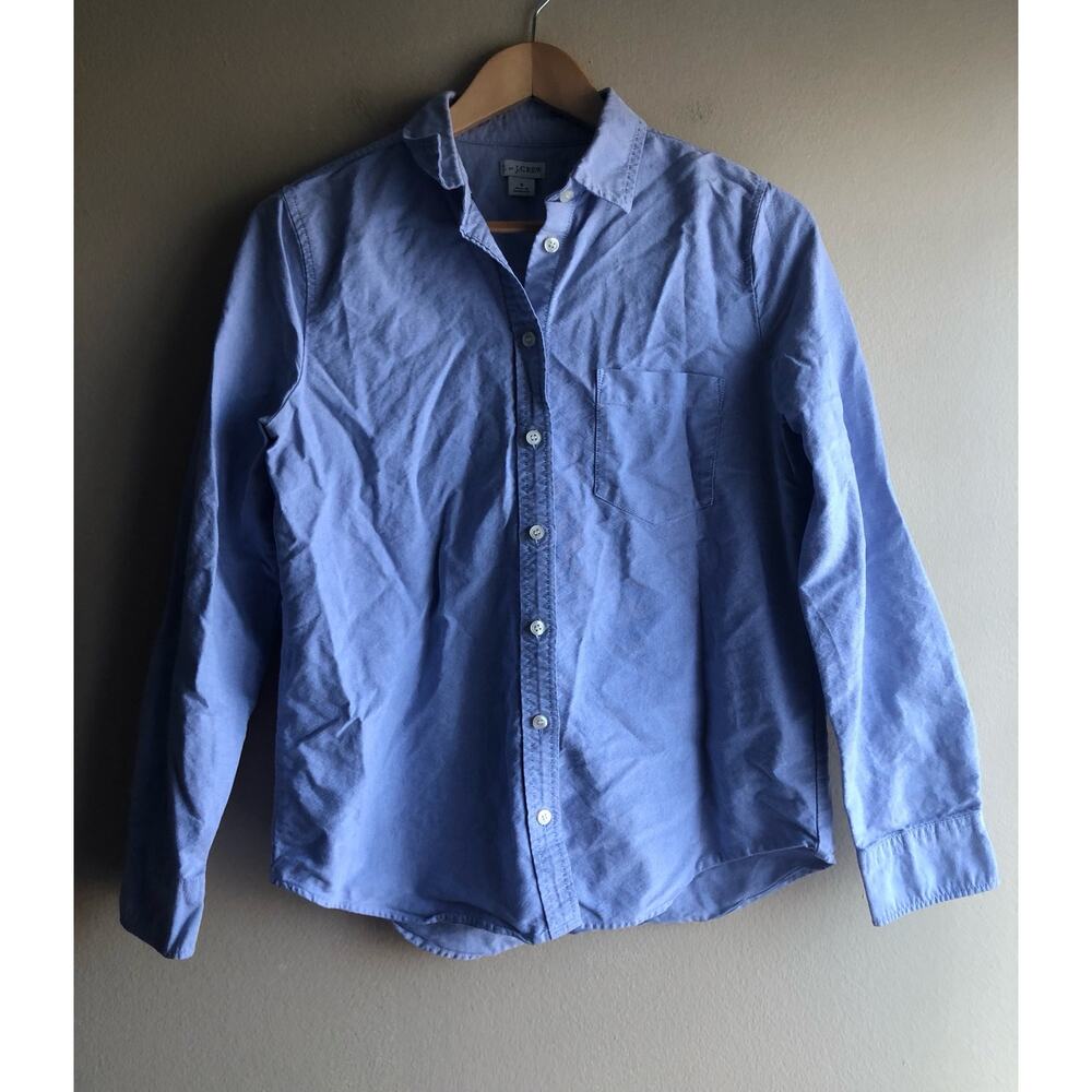 J. By J.Crew Women Button Down Blue Shirt Size Small